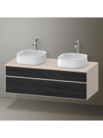 Duravit Zencha alsószekrény 130, tölgy fiókrendezővel, fekete tölgy/matt taupe ZE4823B16830I00