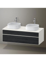 Duravit Zencha alsószekrény 130, tölgy fiókrendezővel, fekete tölgy/matt fehér ZE4823B16840I00