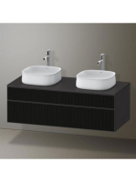 Duravit Zencha alsószekrény 130, dió fiókrendezővel, strukturált fekete/matt grafit ZE4823B63800E00