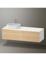Duravit Zencha balos alsószekrény 160, tölgy fiókrendezővel, natúr tölgy/matt fehér ZE4824L30840J00