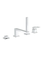 Grohe Eurocube 4 lyukú kádperemre szerelhető kádcsaptelep zu