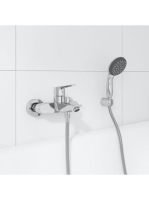 Grohe Start fali kád csaptelep zuhanyszettel, króm