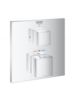 Grohe Grohtherm Cube termosztátos zuhanycsaptelep, króm 2415