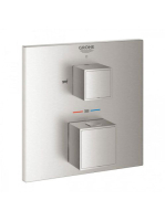 Grohe Grohtherm Cube termosztátos csaptelep, rozsdamentes ac