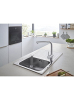 Grohe K500 Rozsdamentes acél mosogatótálca csepegtetővel 100