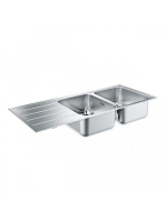 Grohe K500 Rozsdamentes acél mosogatótálca csepegtetővel 116
