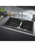 Grohe K700 Kompozit mosogatótálca 900x500 mm, gránit fekete