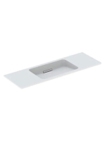 Geberit One rövidített kivitelű mosdó 120x40 cm csaplyuk és