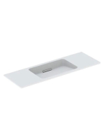 Geberit One rövidített kivitelű mosdó 120x40 cm csaplyuk és