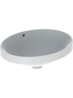 Geberit VariForm beépíthető mosdó 50 cm, ovális, túlfolyóval