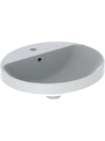 Geberit VariForm beépíthető mosdó 50 cm, ovális, csaplyuk-pe