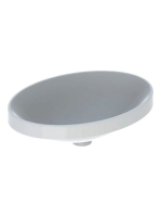 Geberit VariForm 55cm beépíthető mosdó, ovális, túlfolyó nél