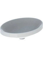 Geberit VariForm beépíthető mosdó 55 cm, ovális, túlfolyó né