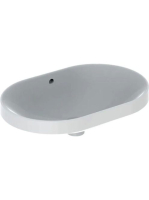 Geberit VariForm beépíthető mosdó 60 cm, ellipszis alak, túl