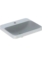 Geberit VariForm beépíthető szögletes mosdó 55 cm, csaplyuk-