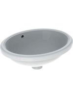 Geberit VariForm alulról beépíthető ovális mosdó 48 cm, túlf