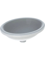 Geberit VariForm alulról beépíthető ovális mosdó 48 cm, túlf
