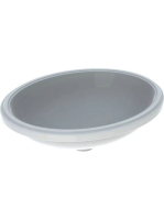 Geberit VariForm alulról beépíthető ovális mosdó 56 cm, túlf
