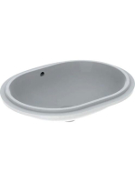 Geberit VariForm alulról beépíthető elliptikus mosdó 61 cm,