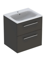 Geberit Selnova Square 2 fiókos mosdószekrény 60 cm, keskeny