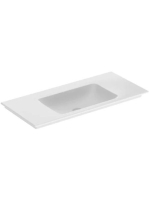 Geberit One beépíthető mosdó 105x48 cm, csaplyuk és túlfolyó