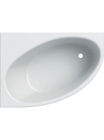 Geberit Selnova 140x100 cm aszimmetrikus fürdőkád lábakkal,