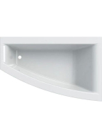 Geberit Selnova Square 160x100 aszimmetrikus fürdőkád lábakk