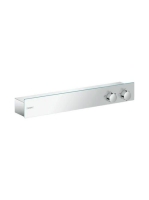 Hansgrohe ShowerTablet zuhanytermosztát 600 falsíkon kívüli szereléshez, 2 fogyasztóhoz, króm 13108000