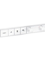 Hansgrohe RainSelect 3 funkciós termosztát falsík alatti telepítéshez, matt fehér 15381700