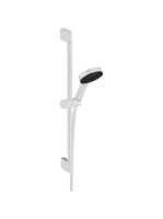 Hansgrohe Pulsify Select S zuhanyszett 105, 3 jet Relaxation EcoSmart, 65 cm zuhanyrúd, matt fehér 24161700