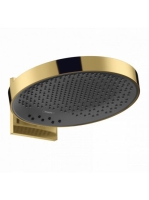 Hansgrohe Rainfinity 360 3jet, polírozott arany hatású fejzuhany fali csatlakozóval 26234990
