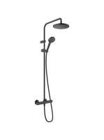 Hansgrohe Vernis Blend Zuhanyrendszer 200, 1 jet, termosztáttal matt fekete 26276670