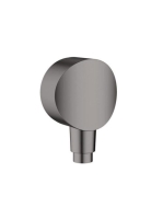 Hansgrohe FixFit csatlakozó visszacsapó szeleppel, szálcsiszolt fekete króm 26453340