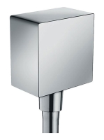 Hansgrohe Fixfit csőcsatlakozás króm Square visszafolyásgátlóval 26455000