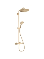 Hansgrohe Croma Select S zuhanyrendszer termosztáttal és kézizuhannyal, szálcsiszolt bronz 26890140