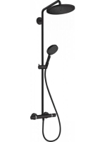 Hansgrohe Croma Select S zuhanyrendszer termosztáttal és kézizuhannyal, matt fekete 26890670
