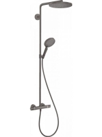 Hansgrohe Raindance Select S 240 1jet szálcsiszolt fekete/króm zuhanyrendszer 27633340