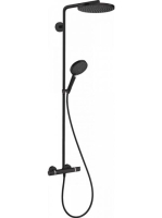 Hansgrohe Raindance Select S matt fekete zuhanyrendszer 240 1jet PowderRain termosztáttal 27633670