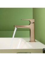 Hansgrohe Metropol mosdócsaptelep szálcsiszolt bronz push-open lefolyóval 110 32507140