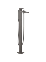 Hansgrohe Metropol szálcsiszolt fekete/króm szabadonálló kádcsaptelep 32532340