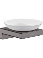 Hansgrohe AddStoris Szappantartó szálcsiszolt fekete króm 41746340