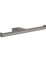 Hansgrohe AddStoris WC papír tartó, dupla szálcsiszolt fekete króm 41748340
