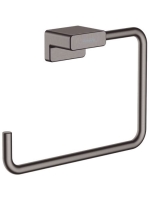 Hansgrohe AddStoris Kéztörlő tartó, gyűrű alakú szálcsiszolt fekete króm 41754340