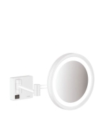 Hansgrohe AddStoris Borotválkozótükör LED világítással matt fehér 41790700