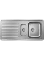 Hansgrohe S41 Beépíthető csepegtetőtálcás mosogató szifonnal 1075x505, rozsdamentes acél hatású 43342800