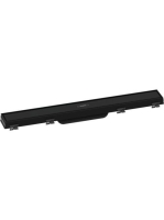 Hansgrohe RainDrain Match Zuhanylefolyó 60 cm, állítható magasságú kerettel, matt fekete 56036670