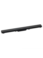 Hansgrohe RainDrain Match Zuhanylefolyó 80 cm, állítható magasságú kerettel, fekete 56038610