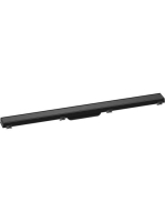 Hansgrohe RainDrain Match Zuhanylefolyó 90 cm, állítható magasságú kerettel, fekete 56040610