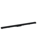 Hansgrohe RainDrain Match Zuhanylefolyó 120 cm, állítható magasságú kerettel, matt fekete 56042670