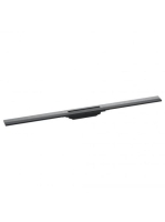 Hansgrohe RainDrain Flex vágható zuhanylefolyó 100 cm, szálcsiszolt fekete króm 56046340